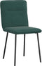 vidaXL - Eetkamerstoelen - 2 - st - fluweel - donkergroen