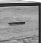 vidaXL - Dressoir - 68x35x76 - cm - bewerkt - hout - grijs - sonoma - eikenkleurig