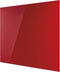 Magnetoplan ontwerpglas magnetisch paneel glazenbord - 60x40 cm - rood - glas - frame