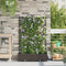 vidaXL - Tuinplantenbakken - met - waterirrigatiesysteem - - - 2 - stuks - - - Bruin