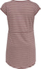 ONLY CARMAKOMA CARAPRIL SS KNEE DRESS - Jurk met aantrekkoord - Apple Butter met witte streep - Maat M-46/48