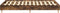 vidaXL - Bedframe - zonder - matras - 140x190 - cm - spaanplaat - gerookt - eiken