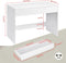 eSituro Bureau met Lade Wit 100 x 50 x 75 cm - Modern Computerbureau - Studeertafel -