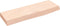 vidaXL - Wandschap - 60x20x4 - cm - onbehandeld - massief - eikenhout