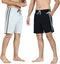 Comfort Essentials - Korte Broek Heren - Loungewear Shorts - Regular Fit - Zwart/Grijs (2pack)