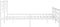 vidaXL - Bedframe - met - hoofd- - en - voeteneinde - metaal - wit - 180x200 - cm