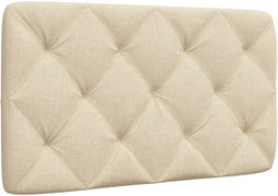 vidaXL - Hoofdbordkussen - 90 - cm - stof - crèmekleurig