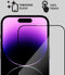 Lunso - Geschikt voor iPhone 14 Pro Max - Gehard Beschermglas - Full Cover Screenprotector - Black Edge