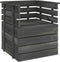 vidaXL - Tuinfauteuil - pallet - massief - grenenhout - donkergrijs