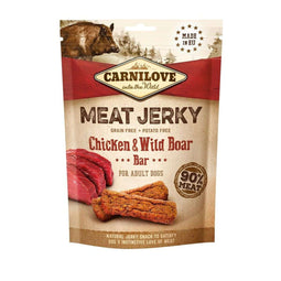 Voer Carnilove MEAT JERKY Volwassen Kip Wild zwijn 100 g