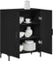 vidaXL - Dressoir - Zwart - Eiken - 69,5x34x90 - cm - Geprefabriceerd - Hout