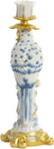 Light&living Kandelaar 14,5x12x37 cm LORA blauw-wit