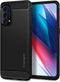 Spigen - Oppo Find X3 Lite Hoesje - Back Case Rugged Armor Mat Zwart