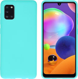 iMoshion Hoesje Geschikt voor Samsung Galaxy A31 Hoesje Siliconen - iMoshion Color Backcover - Mintgroen