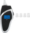 TechU™ Digitale Alcoholtest – Zwart – Auto Blaastest – Hygiënisch – USB Oplaadbaar – 4 Stuks Vervangbare Mondstukken
