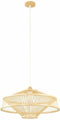 Plafondlamp DKD Home Decor Bruin Bamboe (50 x 50 x 23 cm)