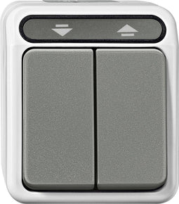 Merten 4075013 AquaStar Compleet Rolluikknop spatwaterdicht Lichtgrijs 1 stuks 1 stuk(s)