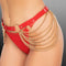Kinky Diva – High Gloss Chain Belt Red