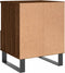 vidaXL - Nachtkastje - 40x35x50 - cm - bewerkt - hout - bruin - eikenkleur