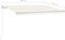 vidaXL - Luifel - automatisch - met - LED - en - windsensor - 4x3,5 - m - crèmekleurig