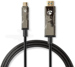 Nedis CCBG6410BK300 - Actieve Optische Kabel - USB-C naar HDMI - 300 cm - Zwart