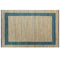 vidaXL - Vloerkleed - handgemaakt - 80x160 - cm - jute - blauw