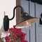 Konstsmide Vega - Buiten Wandlamp - Max. 1x 60W E27 IP44 - Zwart Aluminium