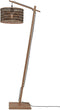 GOOD&MOJO Vloerlamp Java - Bamboe/Zwart - 58x32x150cm - Modern - Staande lampen voor Woonkamer - Slaapkamer