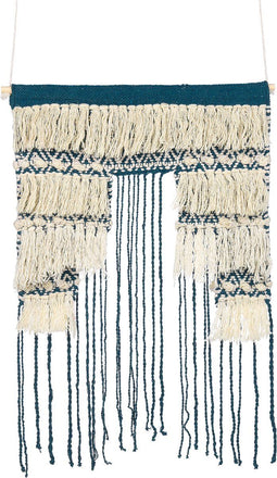 Beliani NADRA - Wanddecoratie - Blauw - Katoen