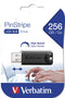 Verbatim PinStripe - USB-stick 256GB - USB 3.0 - Zwart
