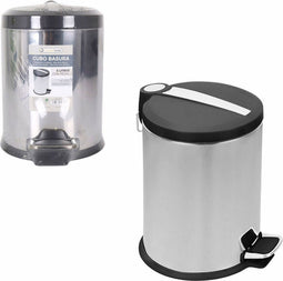 Waste bin Confortime Silver 5 L (20 x 20 x 27,5 cm)