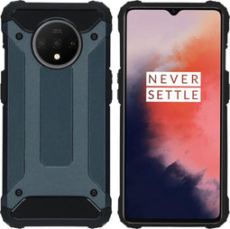 iMoshion Hoesje Geschikt voor OnePlus 7T Hoesje - iMoshion Rugged Xtreme Backcover - Donkerblauw