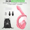 Travelhawk Snorkelset Kinderen - Full Face Mask - 180° Panoramisch Zicht - Roze