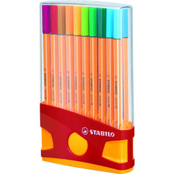 STABILO point 88 - Fineliner 0,4 mm - ColorParade - Set Met 20 Verschillende Kleuren