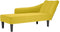 vidaXL - Chaise - longue - met - rechterarmleuning - fluweel - geel