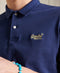 Superdry LA Beach Polo - Heren Poloshirt - Modern-fit - Blauw