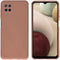 iMoshion Hoesje Geschikt voor Samsung Galaxy A12 Hoesje Siliconen - iMoshion Color Backcover - bruin