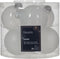 Kerstbal glas d6 cm winterwit 6st kerst