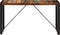 vidaXL - Eettafel - 140x70x75 - cm - massief - gerecycled - hout