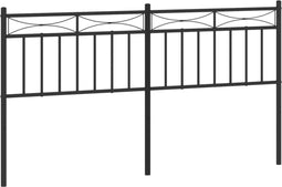 vidaXL - Hoofdbord - 160 - cm - metaal - zwart