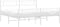 vidaXL - Bedframe - met - hoofd- - en - voeteneinde - metaal - wit - 180x200 - cm