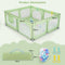 Coast Grote Babybox - 189 x 158 x 68 cm - Inclusief 50 Ballen en 4 Handringen - Groen (0-3 Jaar)