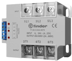 Finder Halfgeleiderrelais 77B190248250 40 A Schakelspanning (max.): 280 V/AC Schakelend bij overbelasting 1 stuk(s)