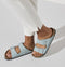 Birkenstock Arizona - Slippers - Nubuck leer - Blauw (38)