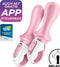 Satisfyer, vibrator, anaal vibrator, 'Air Pump Booty 5 Connect App', 18 cm, met app, opblaasbaar