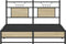 vidaXL - Bedframe - zonder - matras - hout - sonoma - eikenkleurig - 140x200 - cm