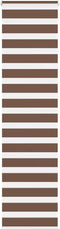 vidaXL - Zebra - rolgordijn - 60x200 - cm - stofbreedte - 55,9 - cm - polyester - bruin