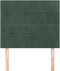 vidaXL - Hoofdborden - 2 - st - 90x5x78/88 - cm - fluweel - donkergroen