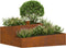 vidaXL - Tuinpot - 100x100x50 - cm - Weerbestendig - Staal
