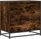 vidaXL - Ladekast - 70x41x70 - cm - bewerkt - hout - gerookt - eikenkleurig